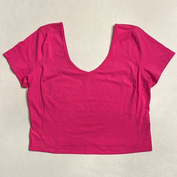 lululemon athletica Tops 5 Lululemon Align Tee Sonic Pink Poshmark